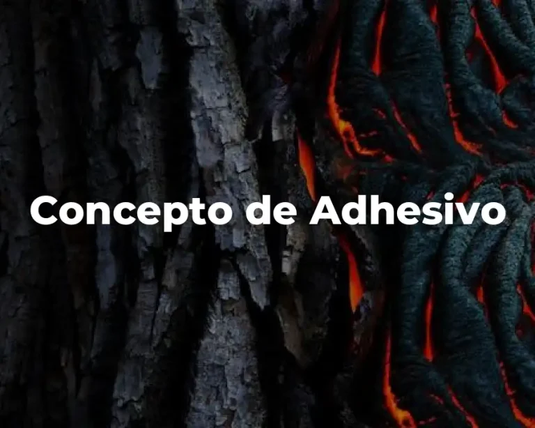Concepto de Adhesivo