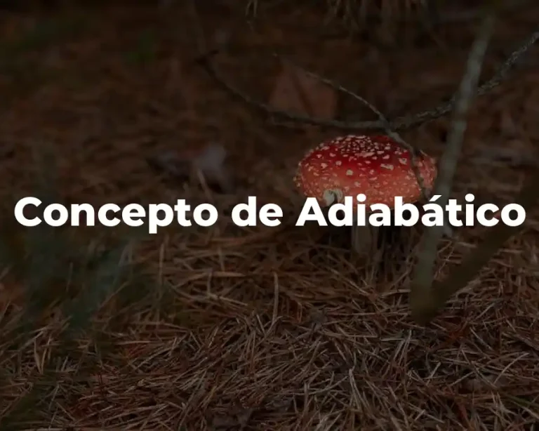 Concepto de Adiabático