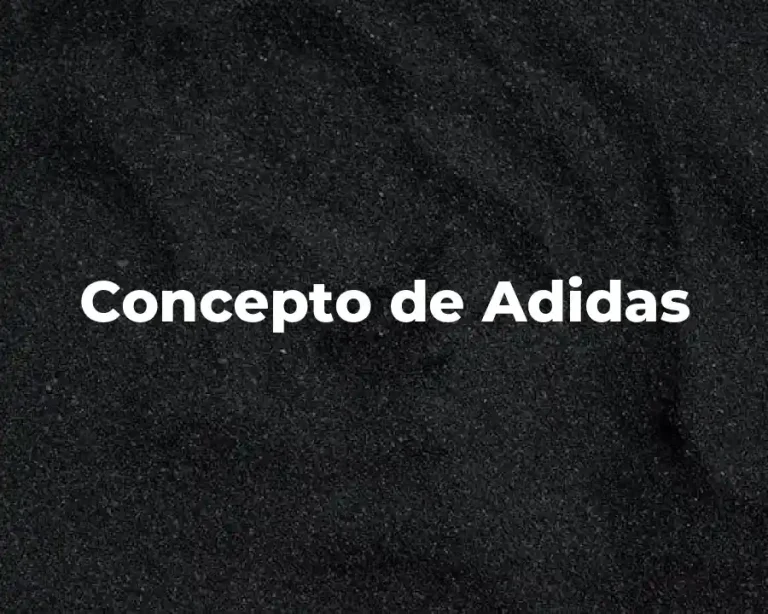 Concepto de Adidas