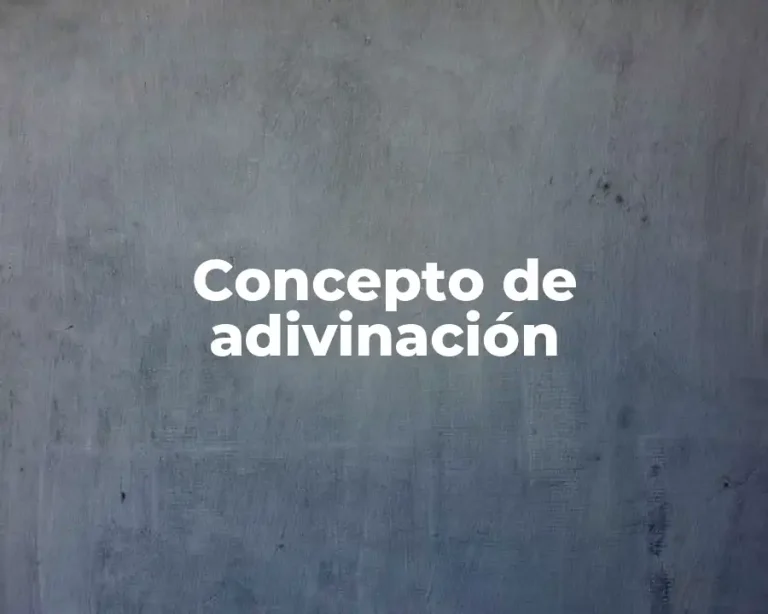 Concepto de adivinación
