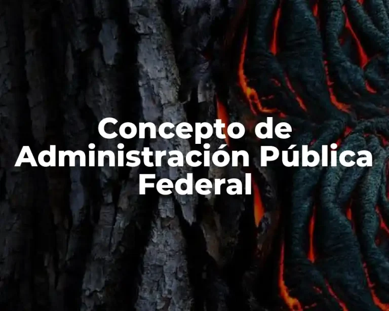 Concepto de Administración Pública Federal