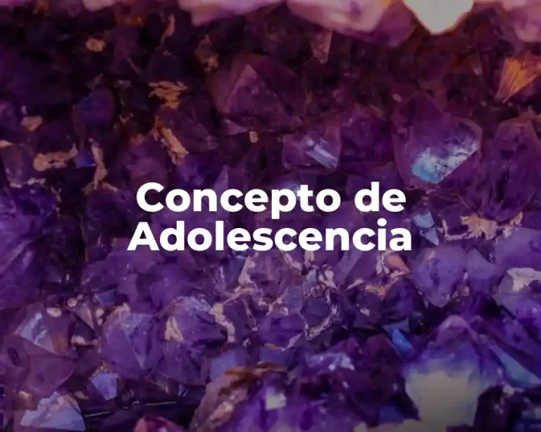 Concepto de Adolescencia