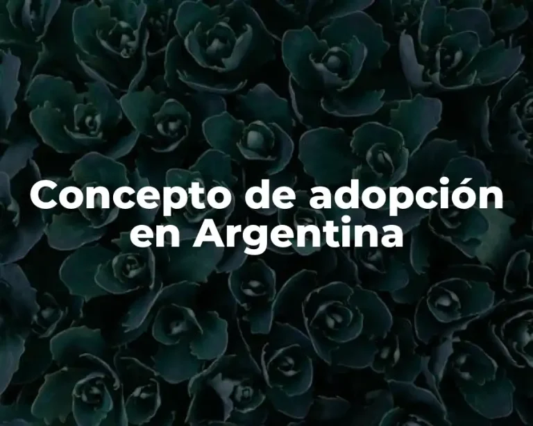 Concepto de adopción en Argentina
