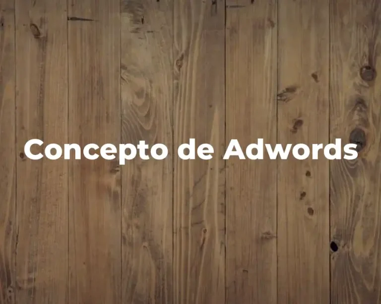 Concepto de Adwords