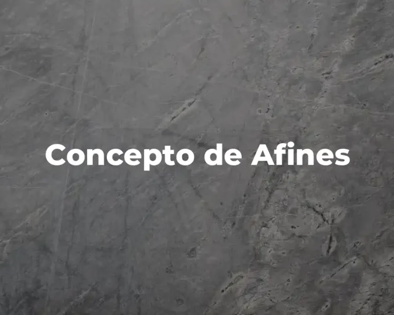 Concepto de Afines