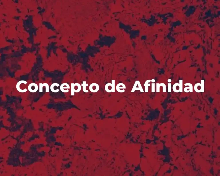Concepto de Afinidad