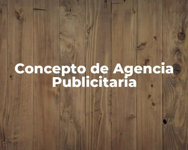 Concepto de Agencia Publicitaria