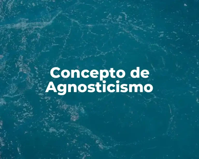 Concepto de Agnosticismo