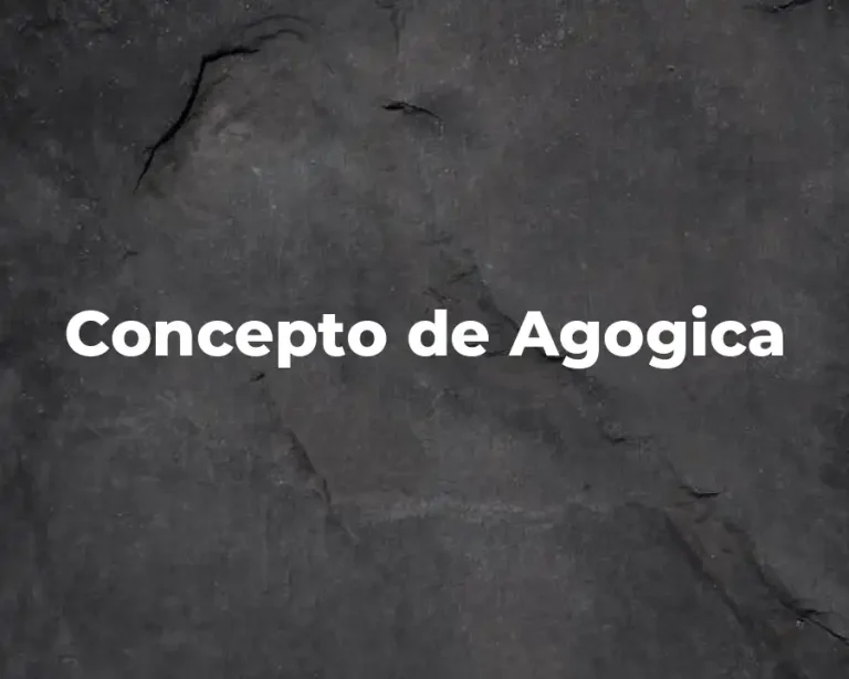 Concepto de Agogica