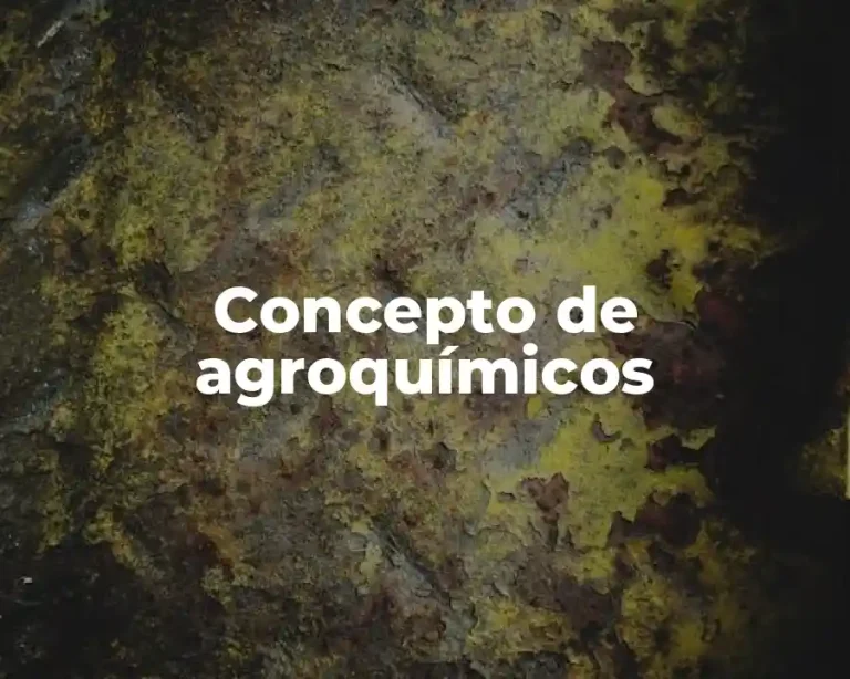 Concepto de agroquímicos