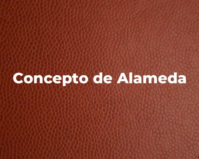 Concepto de Alameda