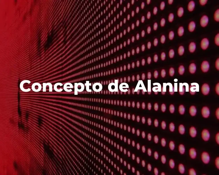 Concepto de Alanina