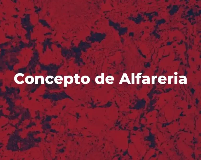 Concepto de Alfareria