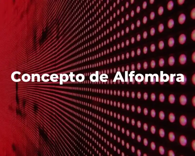 Concepto de Alfombra