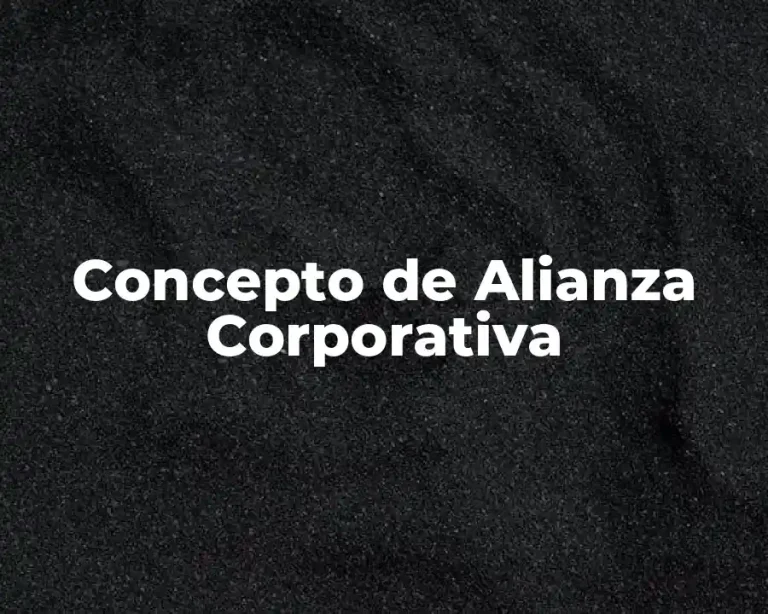 Concepto de Alianza Corporativa