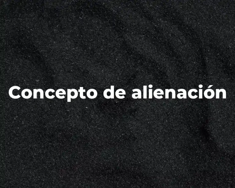 Concepto de alienación