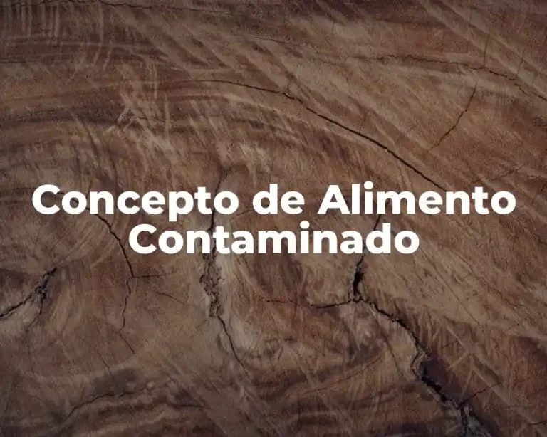 Concepto de Alimento Contaminado