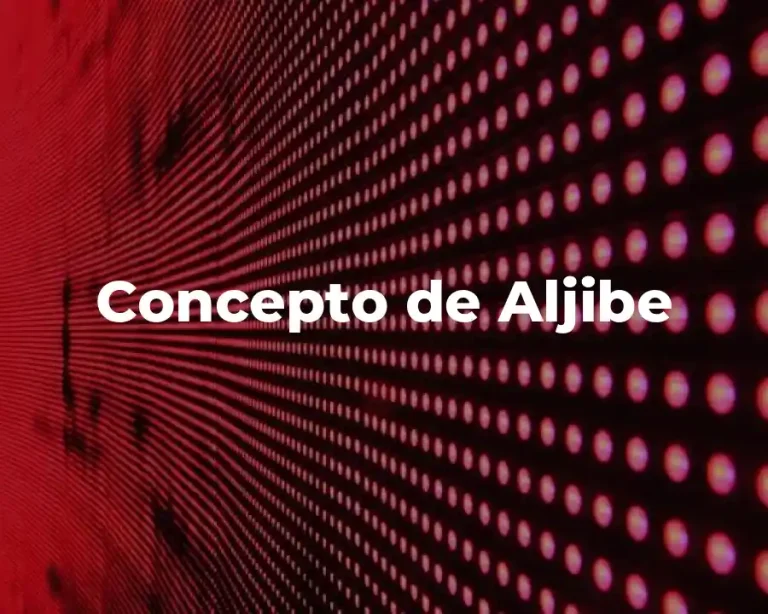 Concepto de Aljibe