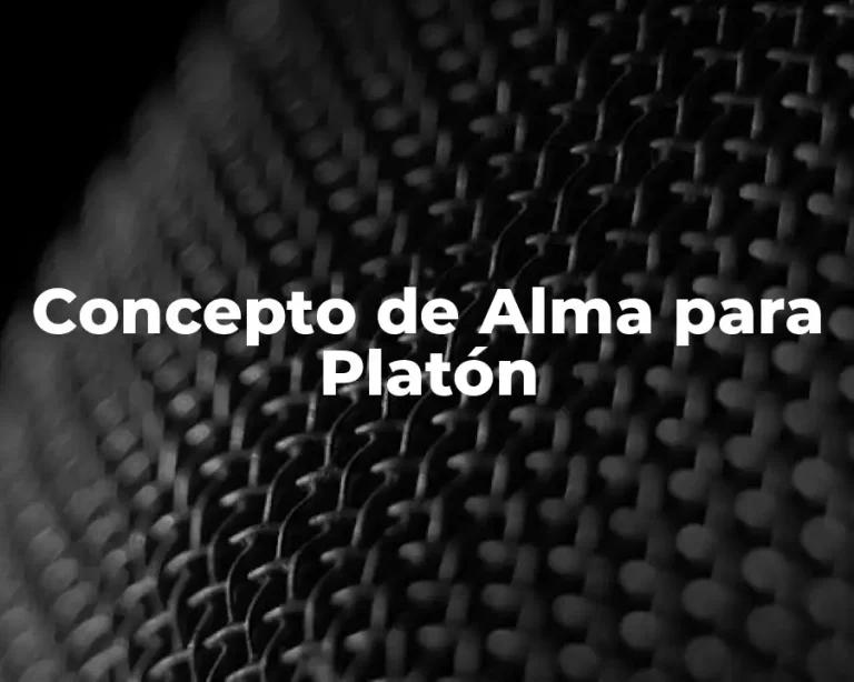 Concepto de Alma para Platón