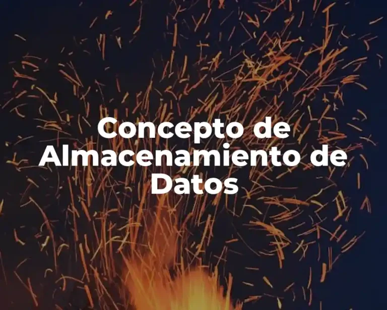 Concepto de Almacenamiento de Datos