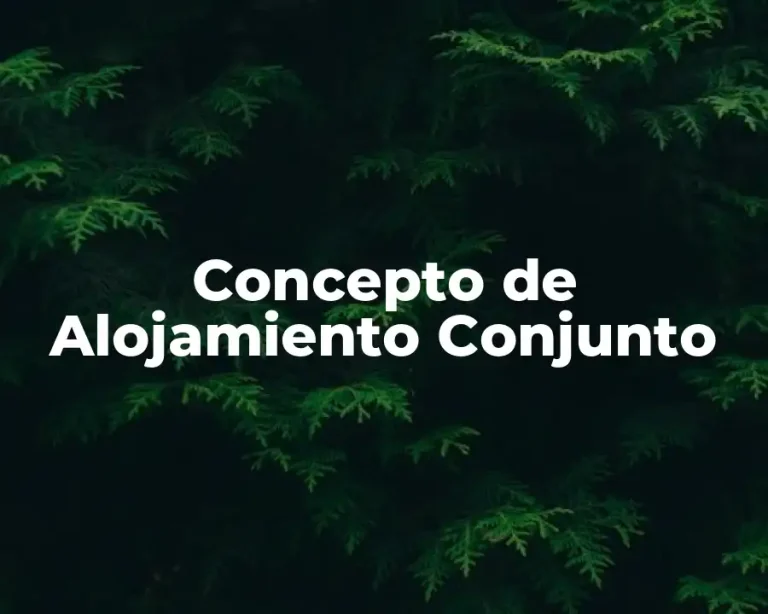 Concepto de Alojamiento Conjunto