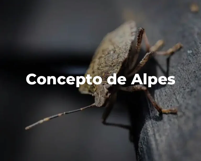 Concepto de Alpes