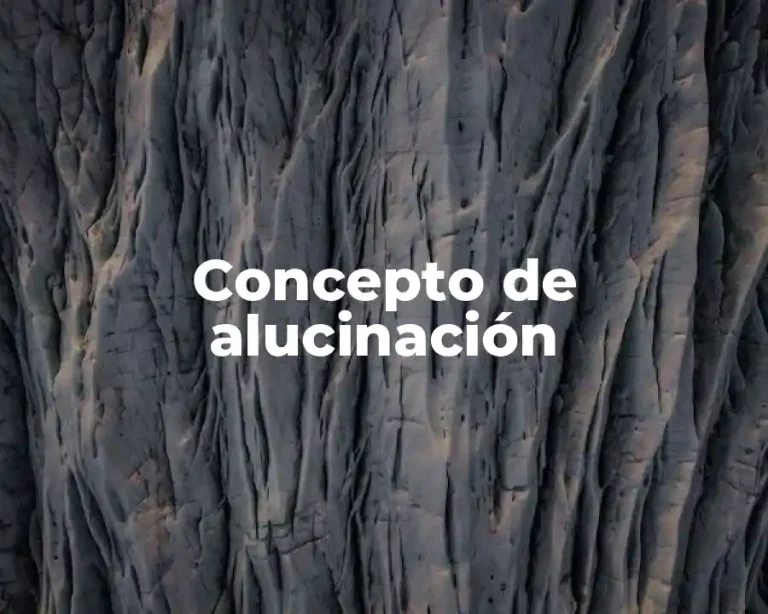 Concepto de alucinación