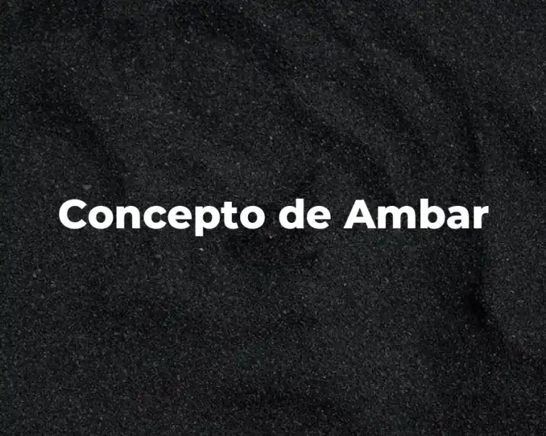 Concepto de Ambar