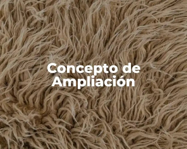Concepto de Ampliación