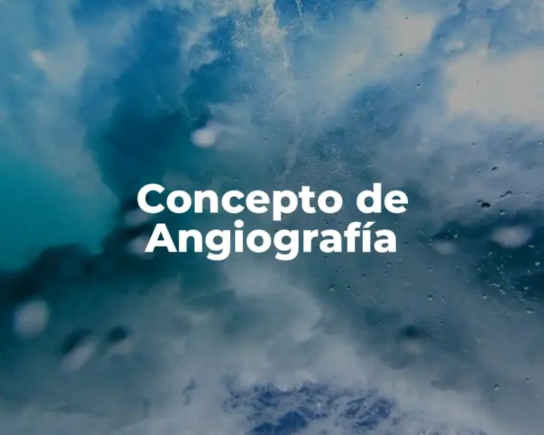 Concepto de Angiografía