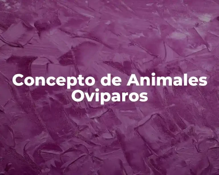 Concepto de Animales Oviparos
