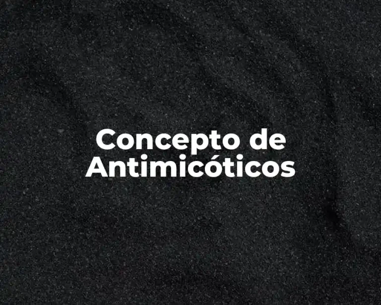 Concepto de Antimicóticos