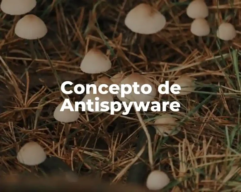 Concepto de Antispyware