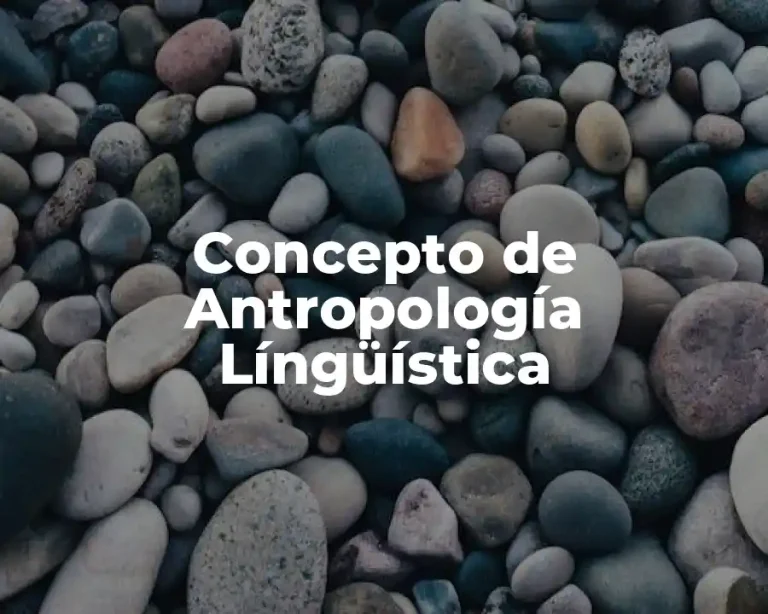 Concepto de Antropología Língüística