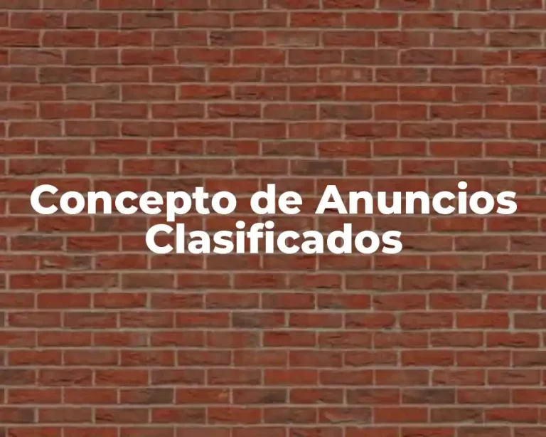 Concepto de Anuncios Clasificados