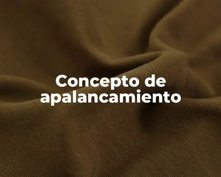 Concepto de apalancamiento
