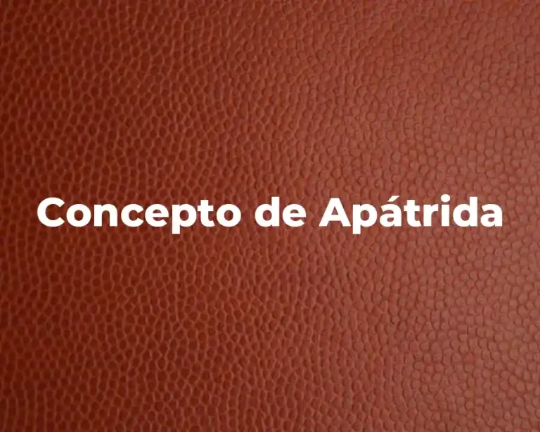 Concepto de Apátrida