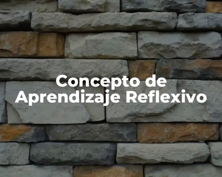 Concepto de Aprendizaje Reflexivo