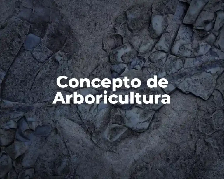 Concepto de Arboricultura