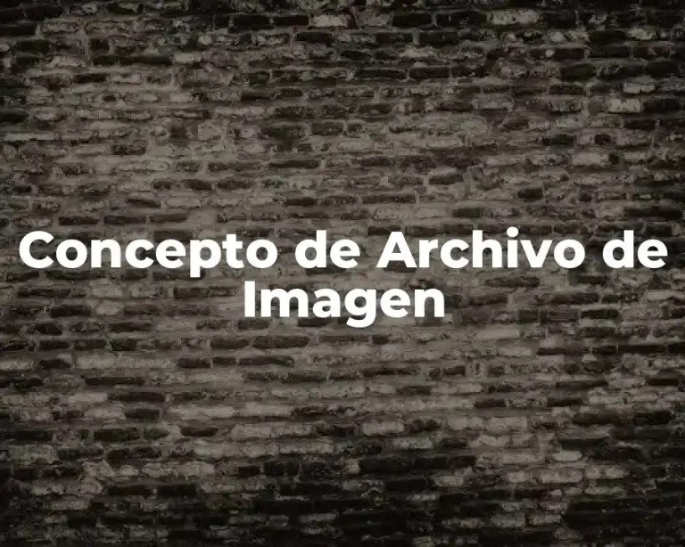 Concepto de Archivo de Imagen