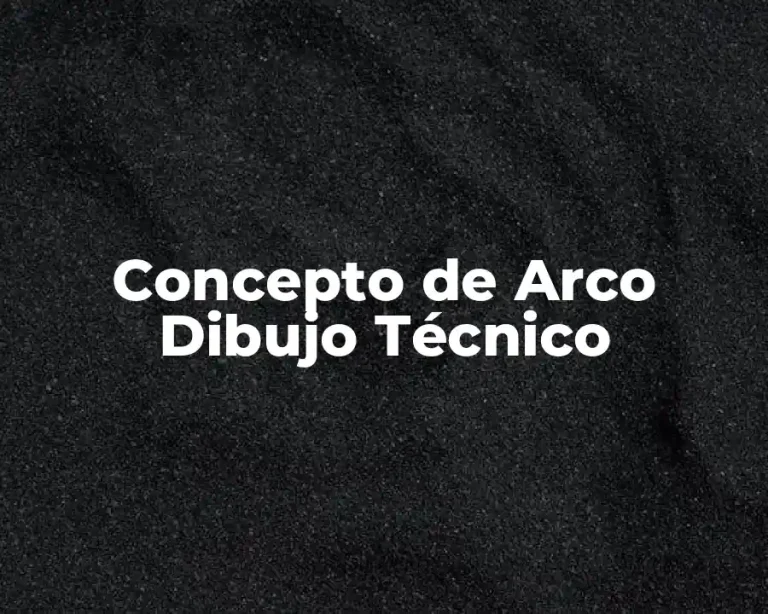 Concepto de Arco Dibujo Técnico