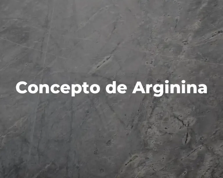 Concepto de Arginina