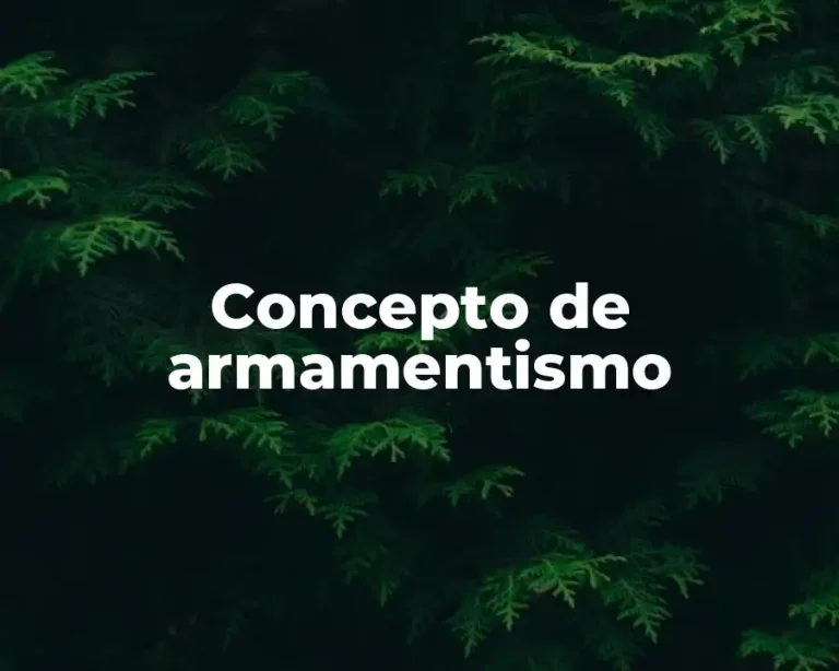 Concepto de armamentismo