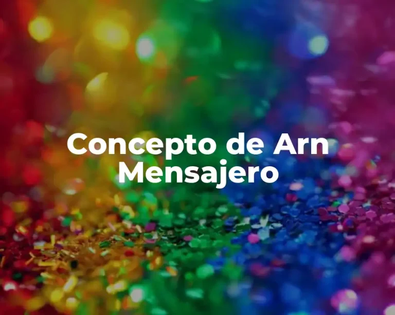 Concepto de Arn Mensajero
