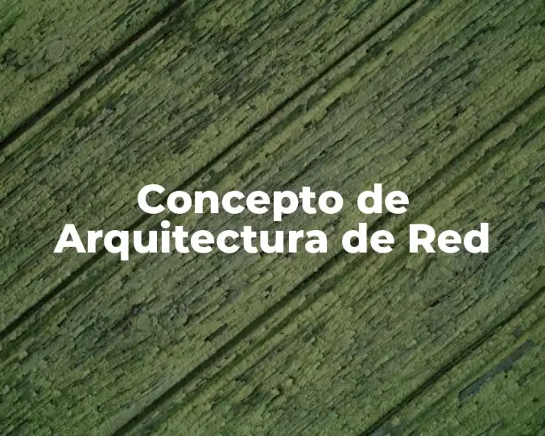 Concepto de Arquitectura de Red