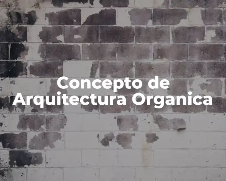 Concepto de Arquitectura Organica