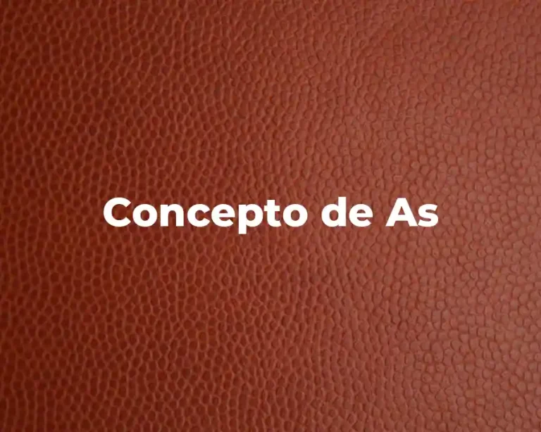 Concepto de As