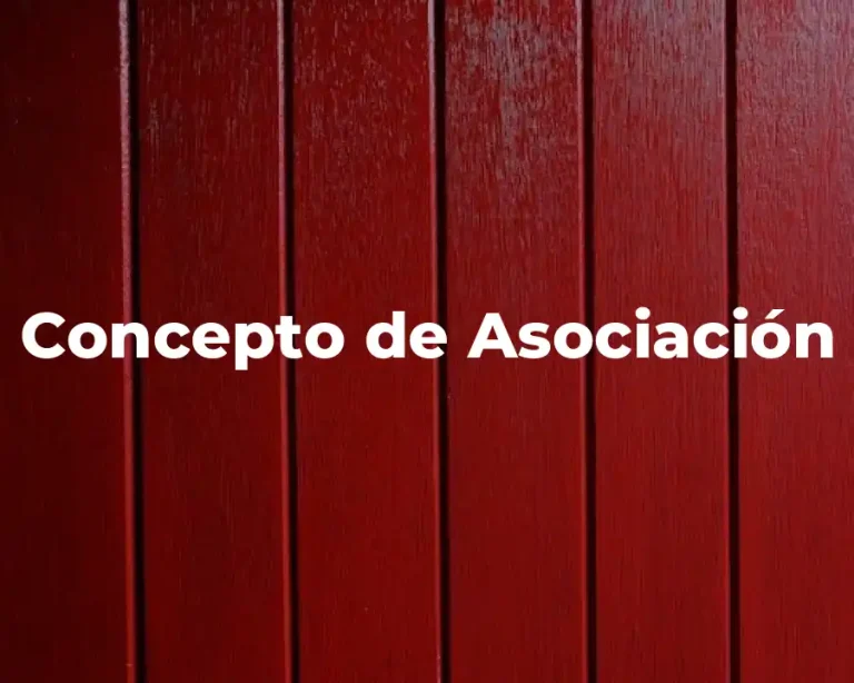 Concepto de Asociación