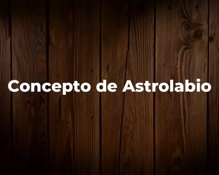 Concepto de Astrolabio