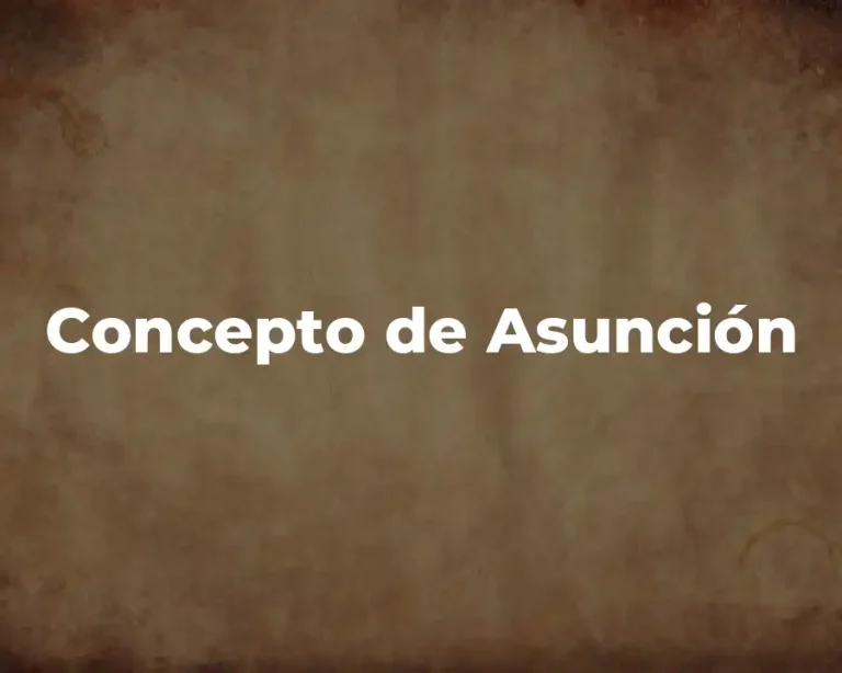 Concepto de Asunción